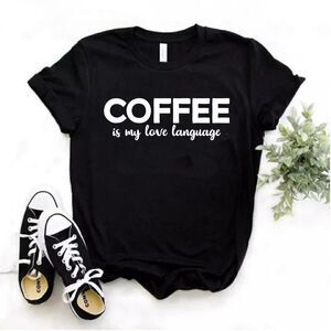 Coffee is my Love Language Soft Graphic Tee Shirt